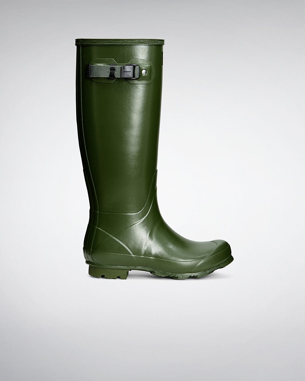 Bottes Hautes de Pluie Hunter Norris Field Femme Vert WEZOSHB-21